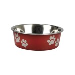 KARLIE Edelstahlnapf BELLA rot-metallic für Hunde...
