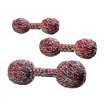 KARLIE Spielzeug HANTEL Baumwolle für Hunde 20cm...