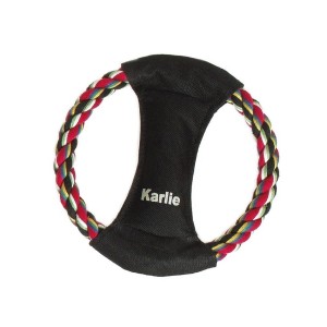KARLIE Frisbee BAUMWOLLRING 23cm mit Squeeker für Hunde