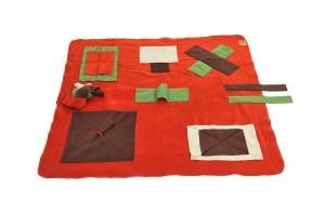 DOGGYTOOLS Schnüffelteppich SNIFFPAD herbstlaub 100x100cm für Hunde