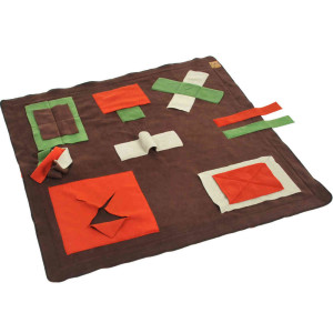DOGGYTOOLS Schnüffelteppich SNIFFPAD schoko 100x100cm für Hunde