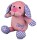 TRIXIE Plüschspielzeug HUND mit Squeeker rosa 28cm für Hunde