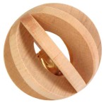 TRIXIE Spielzeug LAMELLEN-BALL mit Schelle Holz ø...