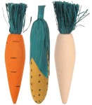TRIXIE Spielzeug KNABBERHÖLZER 10cm 3er Set für...