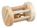TRIXIE Spielzeug SPIELROLLE Holz mit Schelle für...