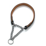 KARLIE Zughalsband RONDO Schwarz 25 mm 50cm mit Kette...