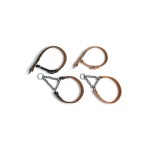 KARLIE Zughalsband RONDO Schwarz 25 mm 50cm mit Kette...