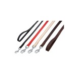 KARLIE FLAMINGO Leine RONDO Leder geriegelt Schwarz 22mm...