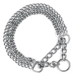 KARLIE Erziehung DREIFACHHALSKETTE 2,5 mm 65cm verchromt...