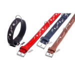 KARLIE Halsband BUFFALO NOBLE 35mm 50cm Rot/Schwarz...