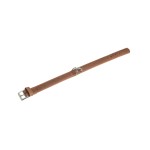 KARLIE Halsband BUFFALO Braun 24cm 10mm genäht Leder...
