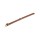 KARLIE Halsband BUFFALO Braun 24cm 10mm genäht Leder mit Adresstube für Hunde