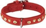 KARLIE Halsband Buffalo Deco 24mm 40cm Rot mit Ornament...