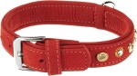 KARLIE Halsband Buffalo Deco 24mm 40cm Rot mit Ornament...