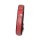 KARLIE Lederhalsband BUFFALO STRASS rot 60cm 30mm schwarz unterlegt für Hunde