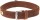 KARLIE Halsband Buffalo Deco 24mm 30cm Braun mit Ornament für Hunde