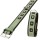 KARLIE Halsband BUFFALO Waidmanns Heil 30mm 40cm Leder Grün/Schwarz für Hunde