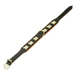 KARLIE Halsband SENNEN Softleder Schwarz 24mm 40cm...