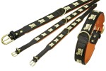KARLIE Halsband SENNEN Softleder Schwarz 24mm 40cm...