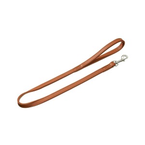 KARLIE Führleine NORDIC LEINE Hirschleder Farbe Cognac 14mm 110cm für Hunde