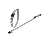 KARLIE Halsband Silber REFLEX Safety-Click Silber 10mm...