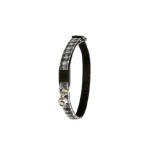 KARLIE Halsband KARO Schwarz-Weiß Safety-Click 10mm...