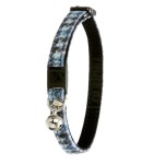 KARLIE Halsband KARO Blau Safety-Click 10mm 30cm...