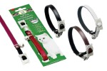 KARLIE Halsband Weiss10mm 30cm mit Perlmutschnalle mit...