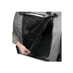 KARLIE Fahrradanhänger Doggy Liner Economy 125 x 95 x 72cm Grau/Schwarz bis 40kg