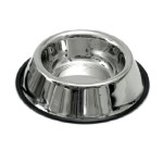KARLIE Hundenapf Edelstahlnapf INOX mit Gummirand...
