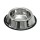 KARLIE Hundenapf Edelstahlnapf INOX mit Gummirand rutschfest 22cm 1,59 Liter