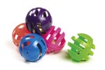 KARLIE Spielzeug KUNSTSTOFFBALL mit Glocke 4,0cm farblich...
