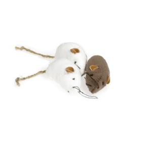 KARLIE Spielzeug Nature Cat Toy MAUS 6cm farblich sortiert 1 Stück für Katzen