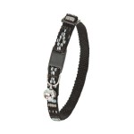 KARLIE Halsband TONKA Schwarz-Hellblau Safety-Click 10mm...