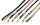 KARLIE FLAMINGO Leine BUFFALO Beige-Schwarz Kunstleder18 mm x 100 cm M