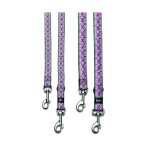KARLIE Hundeleine Art Joy Plus 15mm 100cm Rhombus Pink Nylon
