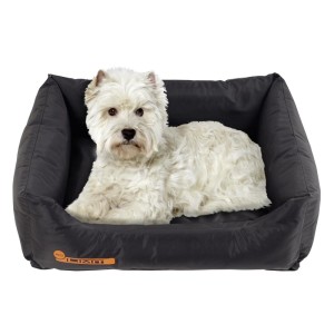 KARLIE Hundebett NO LIMIT TEFLON®-beschichtet 90 x 65 x 20 cm schwarz für Hunde