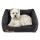 KARLIE Hundebett NO LIMIT TEFLON®-beschichtet 90 x 65 x 20 cm schwarz für Hunde