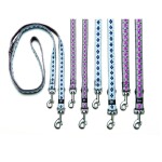 KARLIE Hundeleine Art Joy Plus 25mm 100cm Rhombus Pink Nylon