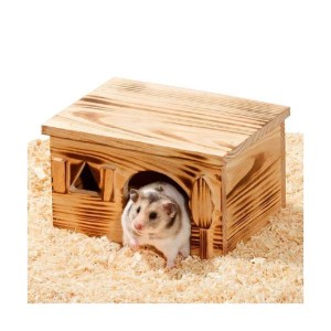 KARLIE Nagerhaus Wonderland Loft geflammt Holz Größe S 20 x 15 x 11cm