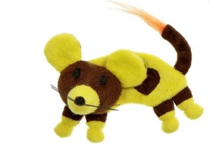 KARLIE Spielzeug MAUS mit Catnip Plüsch Knisterfolie 12cm für Katzen