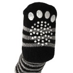 KARLIE Hundesocken DOGGY SOCKS AntiSlip schwarz-grau