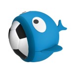 FLAMINGO Hundespielzeug Booga Ball Wally 25cm blau mit...
