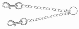 TRIXIE Zubehör KOPPELKETTE  für 2 Hunde verchromt 42cm 2,0mm für Hunde