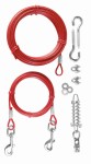 TRIXIE Spannleine mit Laufleine 15m rot...
