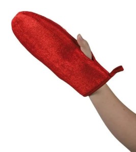 TRIXIE Hundezubehör Fussel-Handschuh beidseitig samtweich 25cm farblich sortiert
