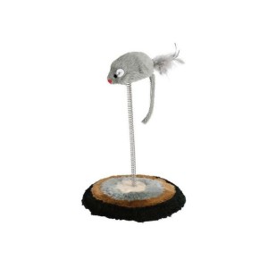 TRIXIE Spielzeug MAUS auf Feder ø 15 x 22cm für Katzen