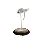 TRIXIE Spielzeug MAUS auf Feder ø 15 x 22cm...