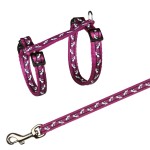 TRIXIE Zubehör KATZENGESCHIRR mit Leine Nylon 27-46cm 1,20m sortiert für Katzen