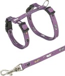 TRIXIE Geschirr mit Leine JUNIOR Nylon 21-34 cm/8 mm...